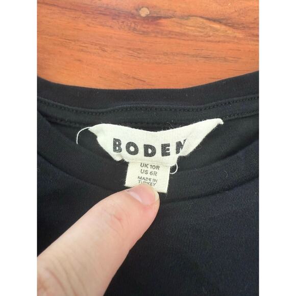 Boden Jersey Midi T-Shirt Cotton Dress Black Size 10 - Picture 5 of 8